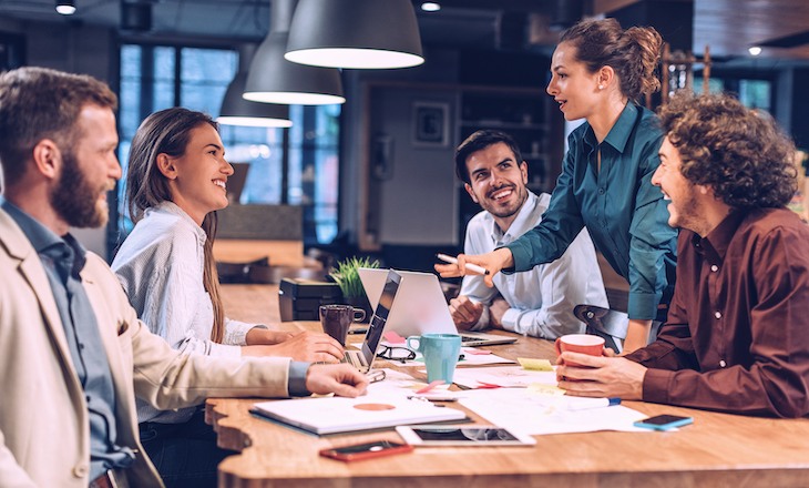 Product Owner working with stakeholders in Scrum.