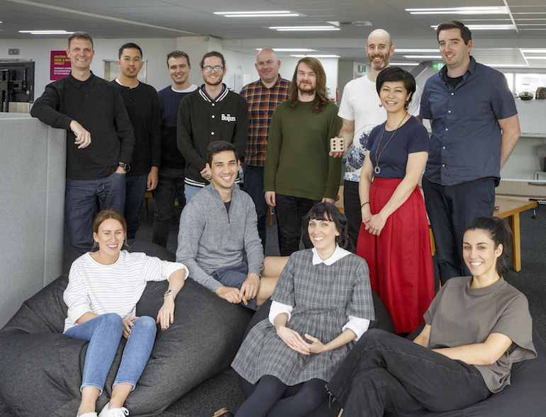 Photo of staff at Boost from the NZBusiness article on our purpose-led-culture.