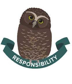 Ruru icon for Boost's core value of Responsibility.